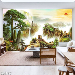 Tranh sơn dầu vạn lý trường thành