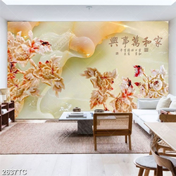 Tranh giả ngọc hoa mẫu đơn