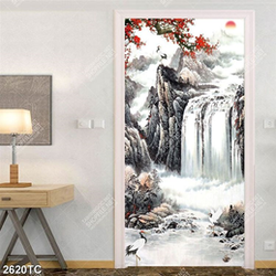 Tranh sơn dầu thác nước đẹp