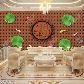 Tranh điêu khắc gỗ những chú cá chép bên chiếc lá sen xanh Tranh điêu khắc gỗ những chú cá chép bên chiếc lá sen xanh