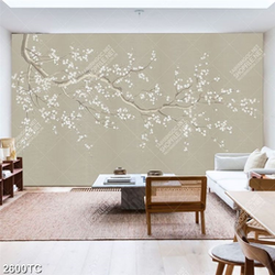 Tranh hoa đào dán tường đẹp