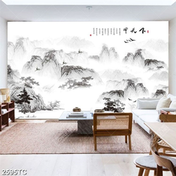 Tranh thư pháp sơn thủy