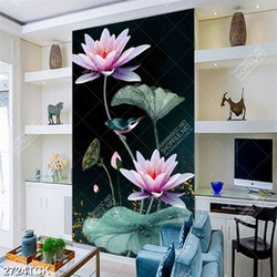 Tranh psd chú chim non đậu trên thân cây hoa sen hồng Tranh psd chú chim non đậu trên thân cây hoa sen hồng