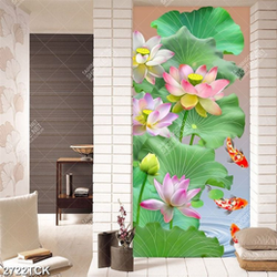 Tranh những bông hoa sen hồng khoe sắc trang trí tường Tranh những bông hoa sen hồng khoe sắc trang trí tường