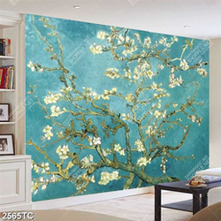 Tranh hoa mai dán tường