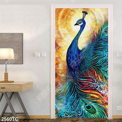 Tranh sơn dầu chim công