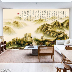 Tranh thư pháp vạn lý trường thành