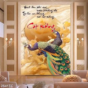 Tranh thư pháp cát tường và đôi công