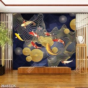 Tranh psd đàn cá chép bơi tung tăng trong làn nước mát Tranh psd đàn cá chép bơi tung tăng trong làn nước mát