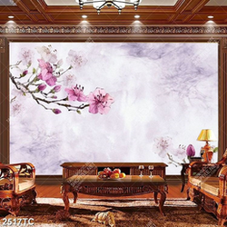 Tranh hoa đào dán tường đẹp