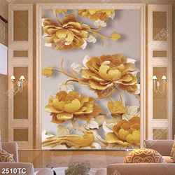 Tranh điêu khắc hoa mẫu đơn