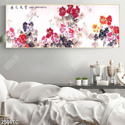 Tranh màu nước hoa mẫu đơn