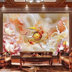 Tranh giả ngọc cá chép Koi