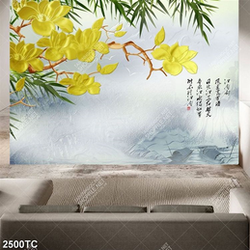 Tranh tài lộc hoa mộc lan