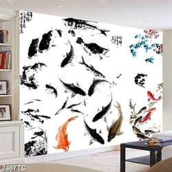 Tranh đàn cá chép