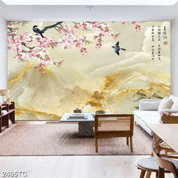 Tranh hoa đào gải ngọc