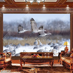 Tranh đàn chim Hạc