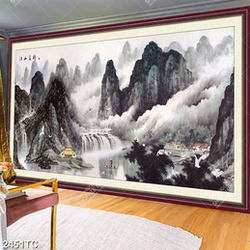 Tranh sơn thủy khổ ngang