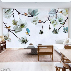 Tranh hoa dán tường đẹp