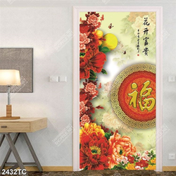 Tranh tài lộc hoa mẫu đơn