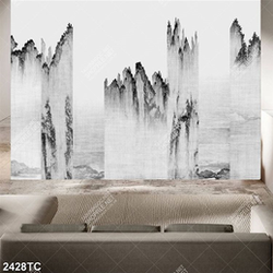 Tranh sơn thủy in dán tường đẹp