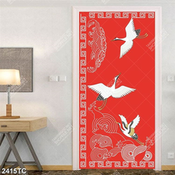 Tranh chim Hạc in thiệp tết