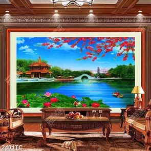 Tranh phong cảnh hữu tình mùa xuân