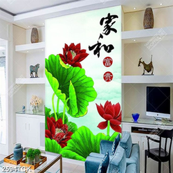 Tranh in uv chú chuồn chuồn bay lượn bên bông hoa sen