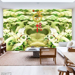 Tranh gỉa ngọc đôi chim Hạc