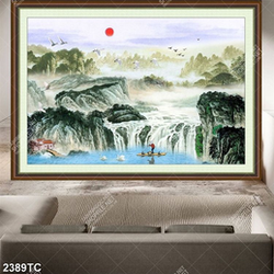 Tranh cảnh thác nước