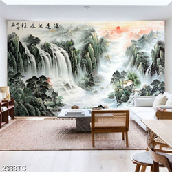 Tranh thư pháp sơn thủy