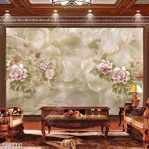 Tranh giả ngọc hoa mẫu đơn