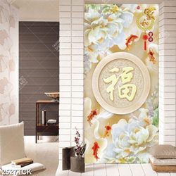 Tranh đầm hoa sen bên đàn bướm trắng xinh đẹp psd