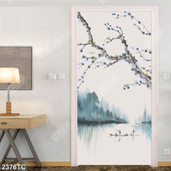 Tranh hoa đào dán tường chất lượng cao