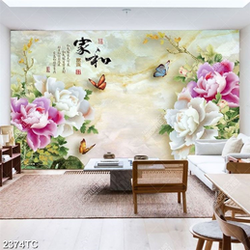 Tranh hoa mẫu đơn giả ngọc đẹp