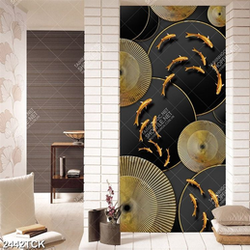 Tranh bông hoa sen đỏ khoe sắc trong màn đêm in 3d