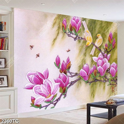 Tranh sơn dầu hoa mộc lan chất lượng cao