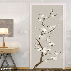 Tranh hoa mai in dán tường