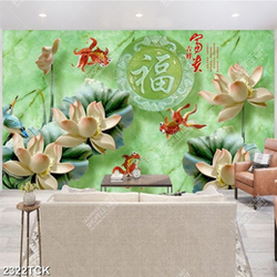 Tranh treo tường đàn cá chép bơi trong đầm sen giả ngọc Tranh treo tường đàn cá chép bơi trong đầm sen giả ngọc