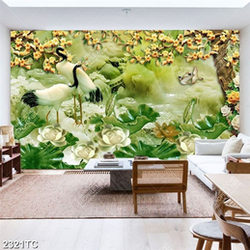 Tranh gỉa ngọc chim Hạc chất lượng cao