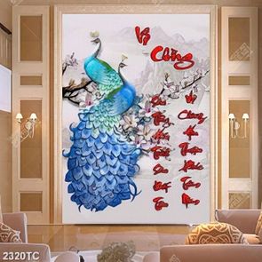 Tranh thư pháp Vợ Chồng và đôi công đẹp