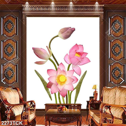 Tranh psd những bông hoa sen hồng khoe sắc rực rỡ Tranh psd những bông hoa sen hồng khoe sắc rực rỡ