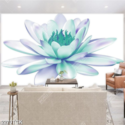 Tranh bông hoa súng màu sắc xinh đẹp trên nền trắng Tranh bông hoa súng màu sắc xinh đẹp trên nền trắng