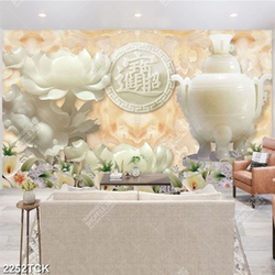 Tranh những bông hoa sen và cá chép giả ngọc in 5d Tranh những bông hoa sen và cá chép giả ngọc in 5d