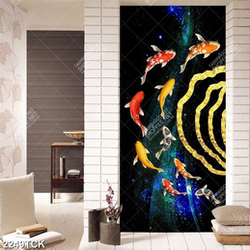 Tranh nghệ thuật những bông hoa sen hồng chen chúc lá Tranh nghệ thuật những bông hoa sen hồng chen chúc lá