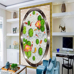 Tranh những chiếc lá sen xanh non trên mặt nước trong Tranh những chiếc lá sen xanh non trên mặt nước trong