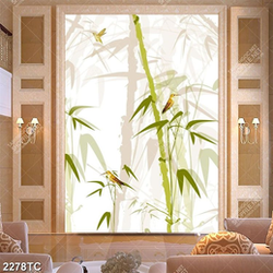 Tranh tre và chim dán tường