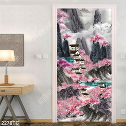 Tranh sơn dầu cảnh hoa đào