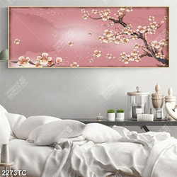 Tranh hoa đào dán tường