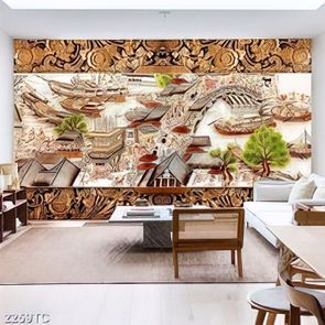 Tranh phù điêu phố cổ chất lượng cao